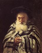 Ilia Efimovich Repin Great Jewish prayer Sweden oil painting artist